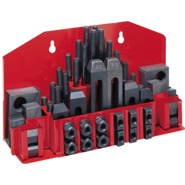 JET Tools CK-38, 52-Piece Clamping Kit W/Tray for 1/2" T-Slot