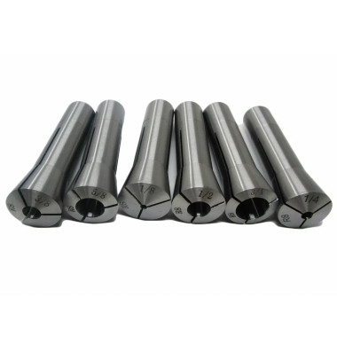 JET Tools CS-R8, 6-piece R-8 Collet Set 1/8" - 3/4" (8ths)
