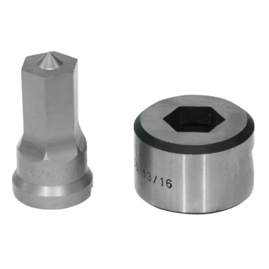 Edwards PDH25/32 25/32" Hex Punch & Die Set with Key-Way