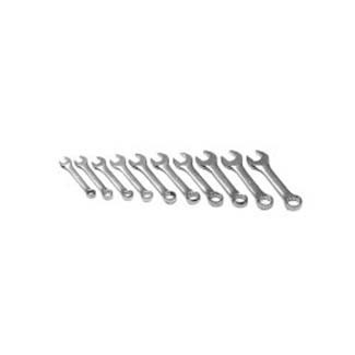 10 Piece Metric Stubby Combination Wrench Set 10mm to 19mm