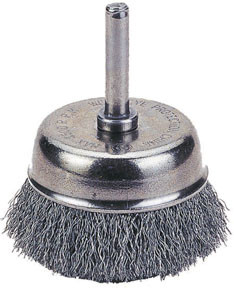 Power Brush: Wire Cup, Carbon Steel Wire, 2-12-VCT-1423-2108