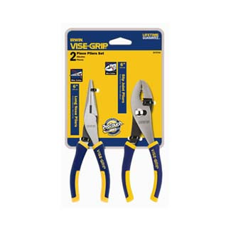 2 Pc. ProPliers Set - 6 inSlip Joint and 6 inLong Nose