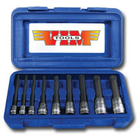 Triple Square Socket Set 3 inLong - 4mm - 18mm