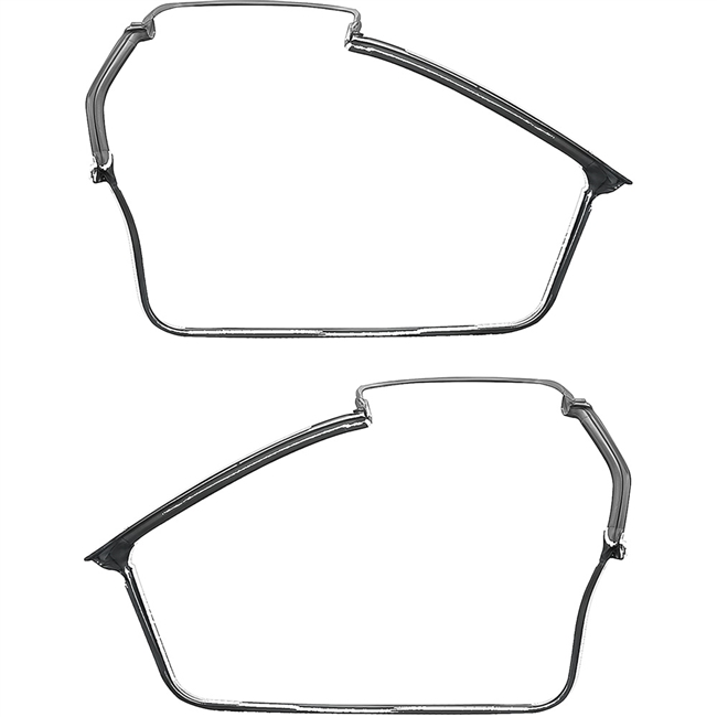 1993 - 2002 Camaro Door and Roof Frame Rubber Weatherstripping, for T-TOP models - Pair