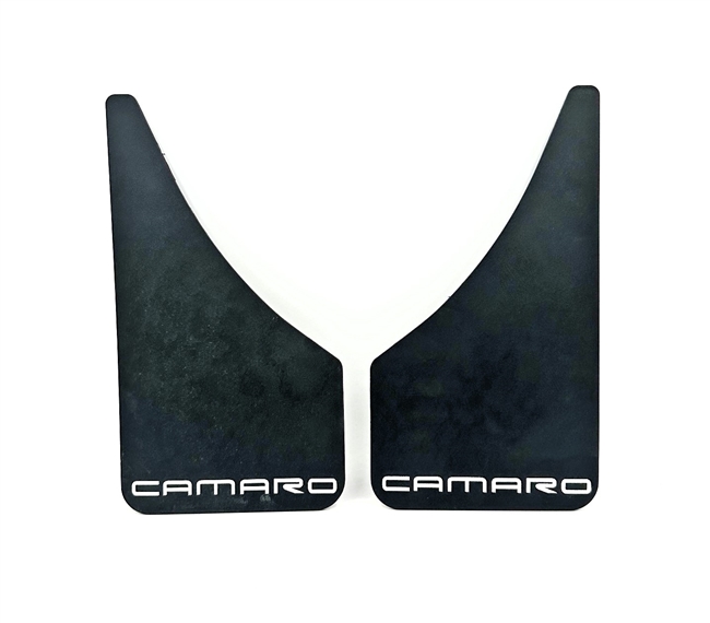 Universal Wheel Mud Flaps / Splash Guards with CAMARO Text, Pair
