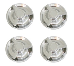 Rallye Wheel Center Caps with Straight Spinners, Set of 4