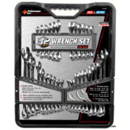 Performance Tool 32pc Combination Wrench Set - SAE and Metric