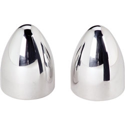 Universal Custom Windshield Wiper Delete Post Cover Caps, Polished Billet Aluminum BULLET STYLE, PAIR