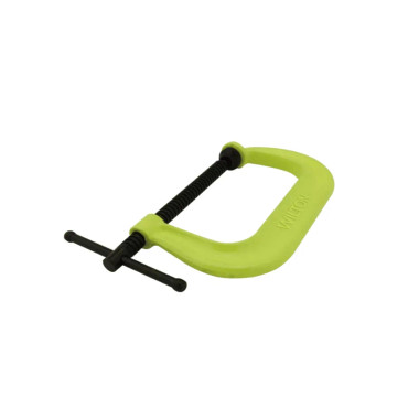 Wilton 400 Series Hi-Vis Safety C-Clamp, 0 - 6-1/16 Opening, 4-1/8 Throat