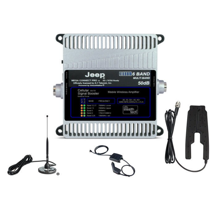 A-1 Telecom MEGA CONNECT PRO 50dB Mega Connect Pro Multi User, Multi Device Cellphone Booster Kit