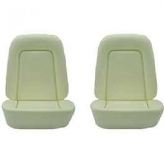 Camaro Bucket Seat Foam Cushions, With Reinforcing Wire, Standard Interior, 1969