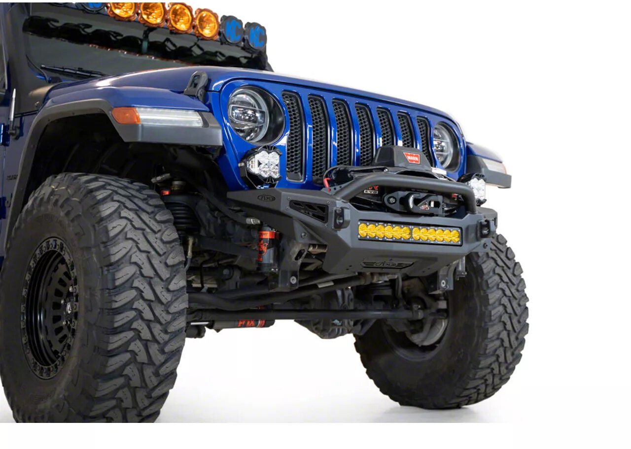 ADD Offroad AC9602401NA Rock Fighter Front Bumper License Plate Bracketfor 18-26 Jeep Wrangler JL & Gladiator JT