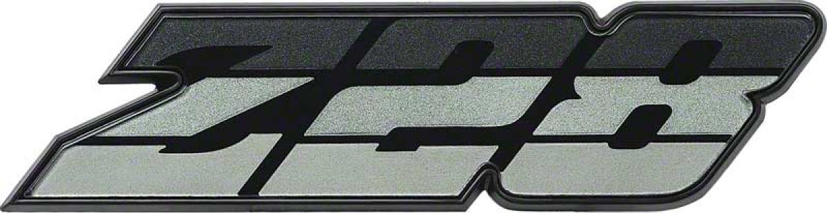 1980 Camaro, Z28 Front Grill Emblem, Tri-Color Green / Black, GM Licensed