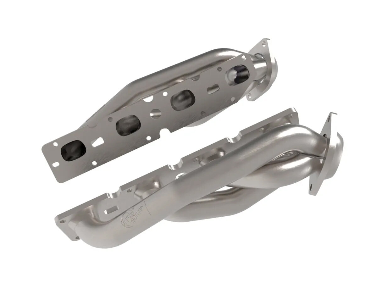 aFe Power 48-38029 Twisted Steel 304 Stainless Steel Short Tube Header for 11-21 Jeep Grand Cherokee WK2 with the V8-5.7L HEMI Engine