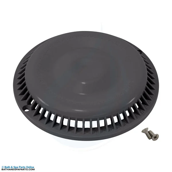 Afras Anti-Vortex Main Drain Cover Dark Gray w/Screws (11064DKGY)
