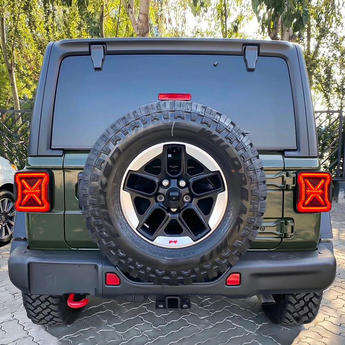 American Modified Arrow LED Tail Lights with Smoked Black Lens for 07-26 Jeep Wrangler JK & JL