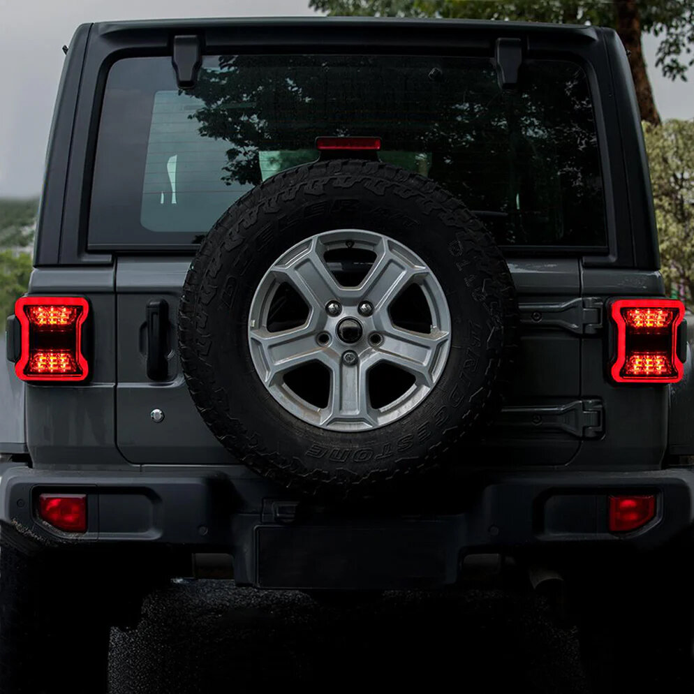 American Modified LED Tail Lights for 18-26 Jeep Wrangler JL
