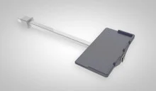 Aqua Creek Pull Out Leg Rest for ADA Pool Lifts – Gray – F-LRG