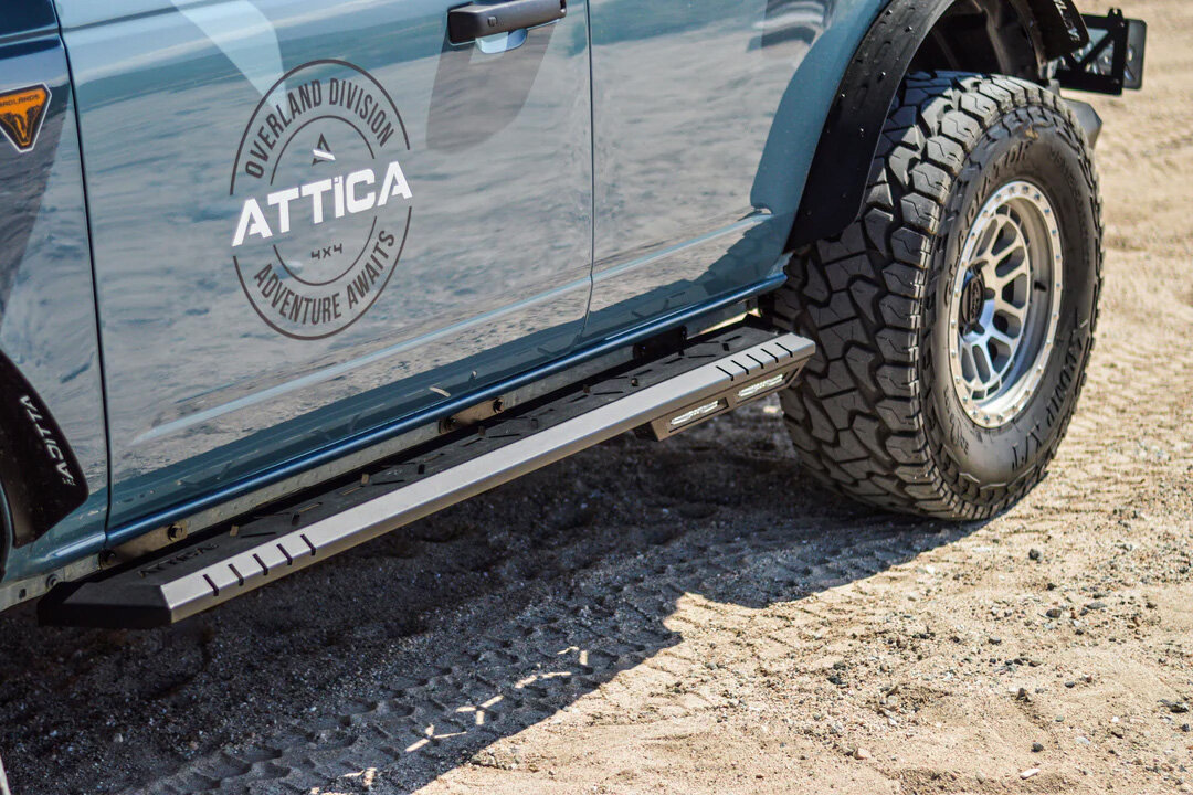 Attica 4x4 ATTFB01C103-BX Frontier Series Side Steps for 21-26 Ford Bronco 4-Door