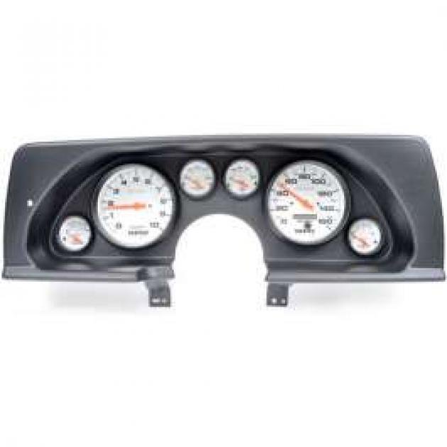 Camaro Instrument Cluster, Black ABS, With Autometer Phantom Gauges, 1990-1992