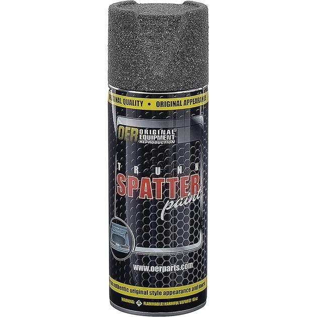 1970-1982 GM: Trunk Spatter Paint, Black / Gray, Aerosol Can, Net Weight 11 oz.