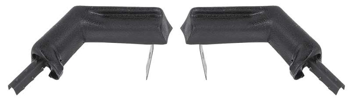 1967 Camaro, Firebird, Door Jamb Molding End Caps, Black, Pair
