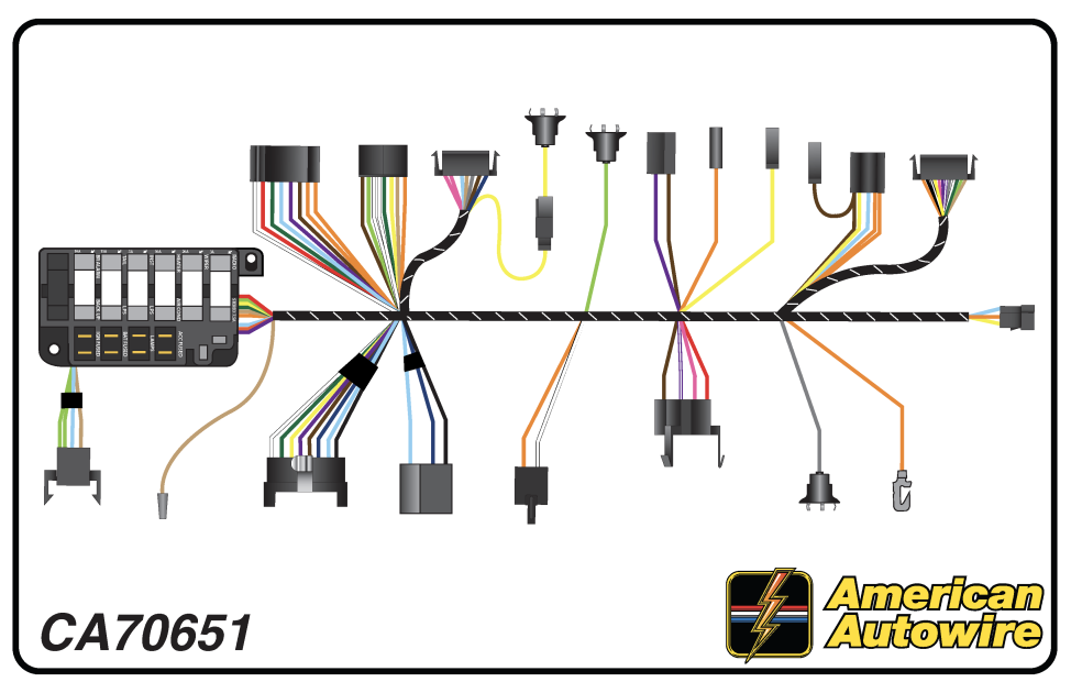 American Autowire 1967 Chevrolet Camaro Dash Harness CA70651