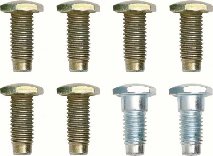Redline Restomotive 1967-1972 GM Car and Truck 8 Piece Seat Belt Bolt Set, for Vehicles with Lap Belts