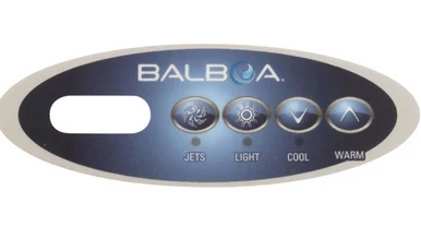 Balboa Control Panel Overlay for VL200 1 Pump 11852
