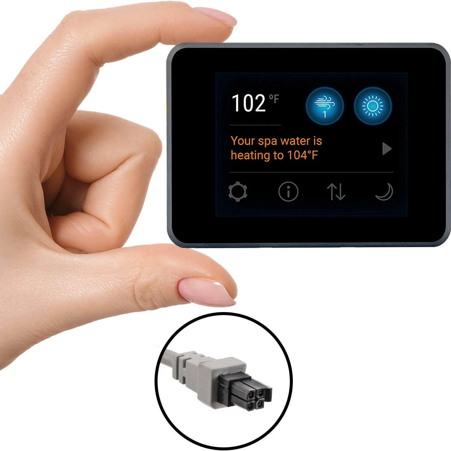 Balboa SpaTouch Mini 3⅜”W Topside Keypad – 57381