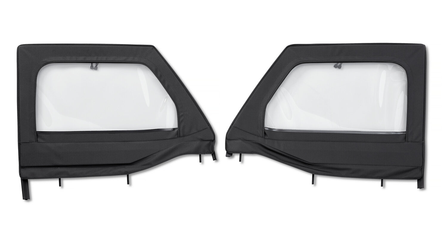 Bestop HighRock 4x4 Element Upper Fabric Half Doors for 18-24 Jeep Wrangler JL & Gladiator JT