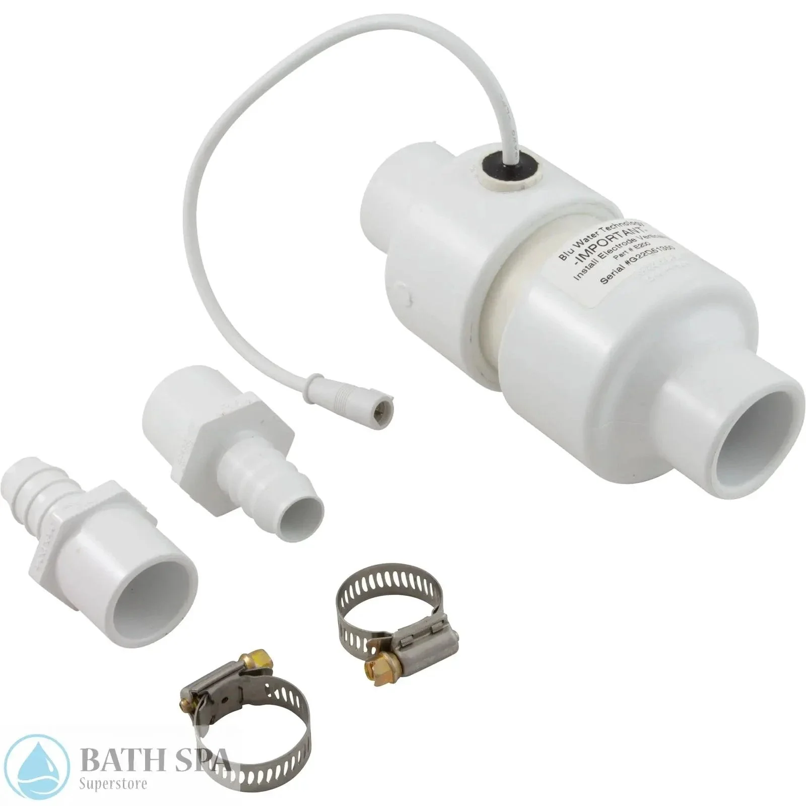 BluWater Technology Bromine Generator Electrode Assembly E200 For Spa Systems 115V 230V Replaces 386870