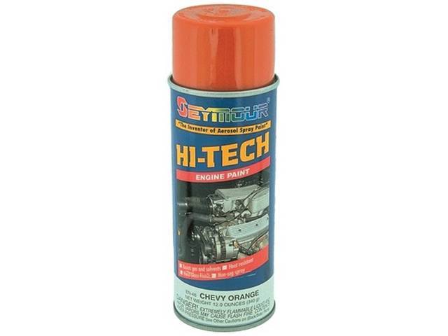 Engine Enamel Paint, GM Moly Orange, Seymour, 12 fluid ounce spray can