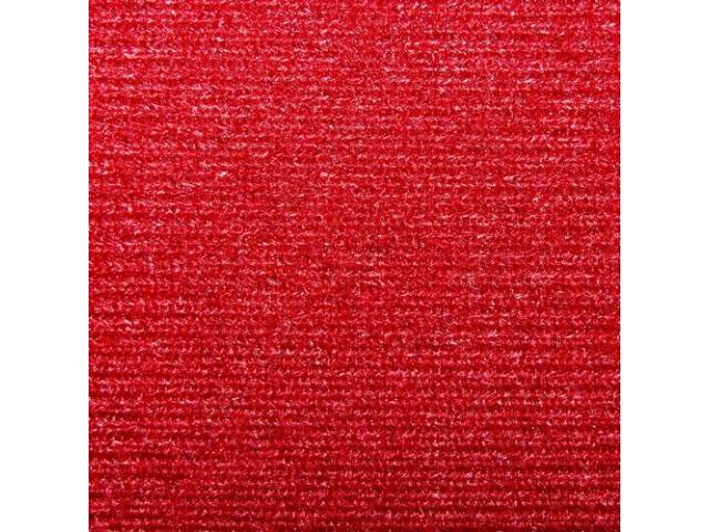 Cloth Headliner Material with Foam Backing, Bright Red
