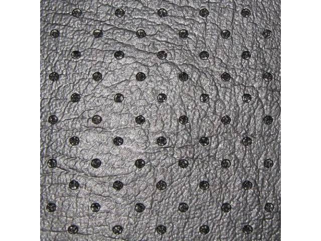 Perforated Vinyl Headliner Material with Foam Backing, Black