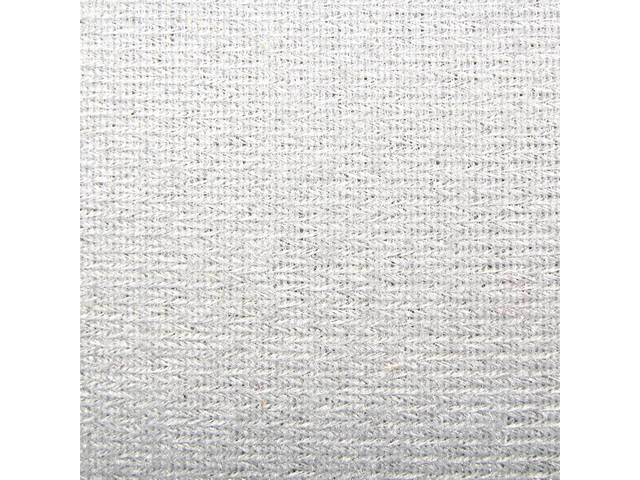 Cloth Headliner Material with Foam Backing, White