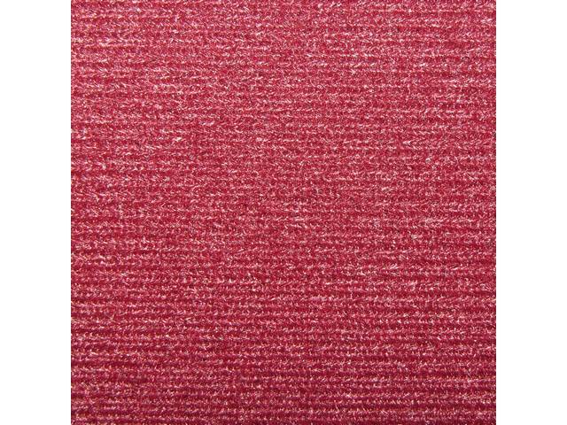 Cloth Headliner Material with Foam Backing, Carmine