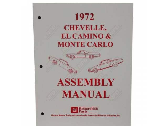 Factory Assembly Manual, Reprint for (1972)
