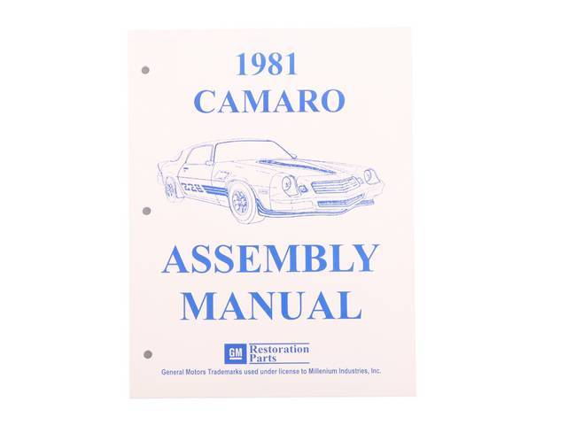 Factory Assembly Manual, Reprint for (1981)