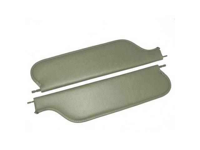 SUNVISOR SET, Parchment, Madrid Grain, 2 Pin Style (Incl 2 Pins), Repro