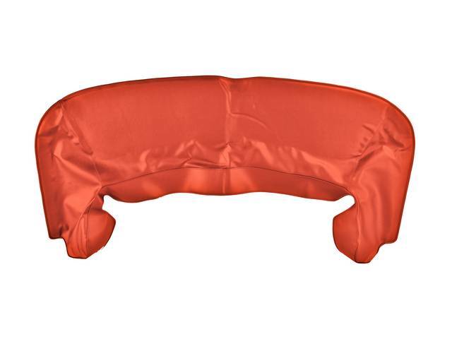 TOP BOOT, OE Style, Orange, features 3/4 inch thick padding, better seams and clips come pre-installed, higher quality than replacement style boot