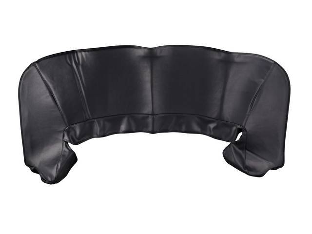 TOP BOOT, Replacement Style, Black, features thinner padding than OE Style boot and does not incl clips