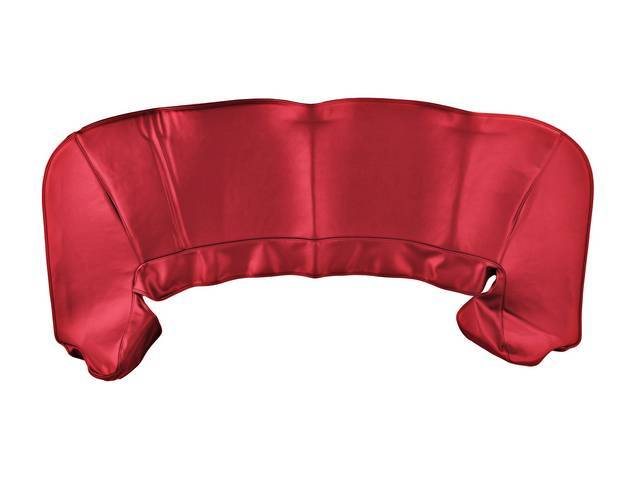 TOP BOOT, Replacement Style, Red, features thinner padding than OE Style boot and does not incl clips