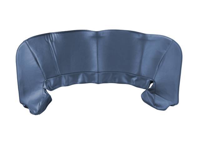 TOP BOOT, Replacement Style, Dark Metallic Blue, features thinner padding than OE Style boot and does not incl clips