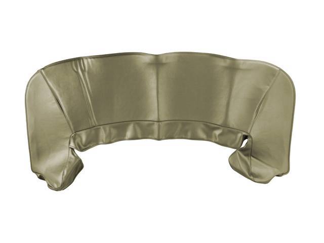 TOP BOOT, Replacement Style, Gold, features thinner padding than OE Style boot and does not incl clips