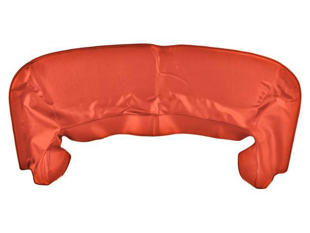 TOP BOOT, Replacement Style, Orange, features thinner padding than OE Style boot and does not incl clips