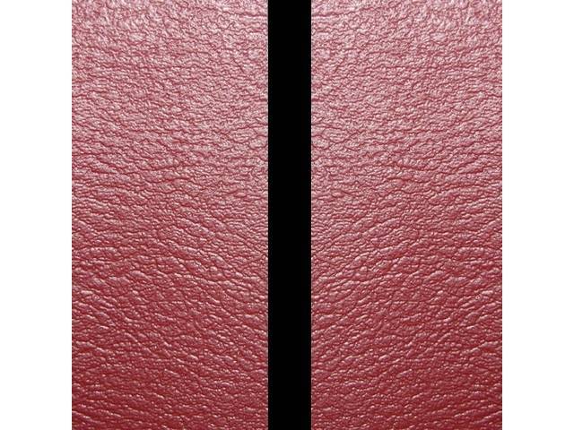 Restoration Quality Red w/ Black Stripe Deluxe Front Bench and Rear Fold Down Bench Upholstery Set for (1967)