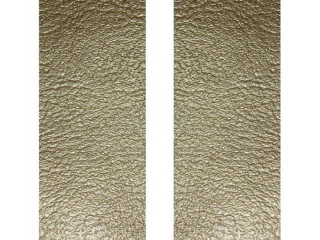 Restoration Quality Gold w/ White Stripe Deluxe Front Bench and Rear Fold Down Bench Upholstery Set for (1967)