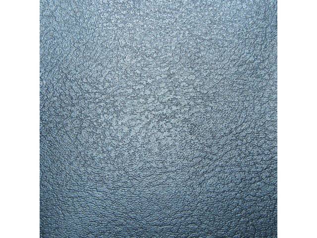 Restoration Quality Front Buckets and Fold Down Rear Seat Upholstery Set, Deluxe, Medium Blue Metallic Madrid Grain Vinyl, Reproduction for (1968)