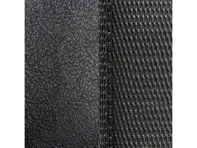 Restoration Quality Front Buckets and Rear Seat Upholstery Set, Deluxe Comfortweave, Black, Reproduction for (1969)